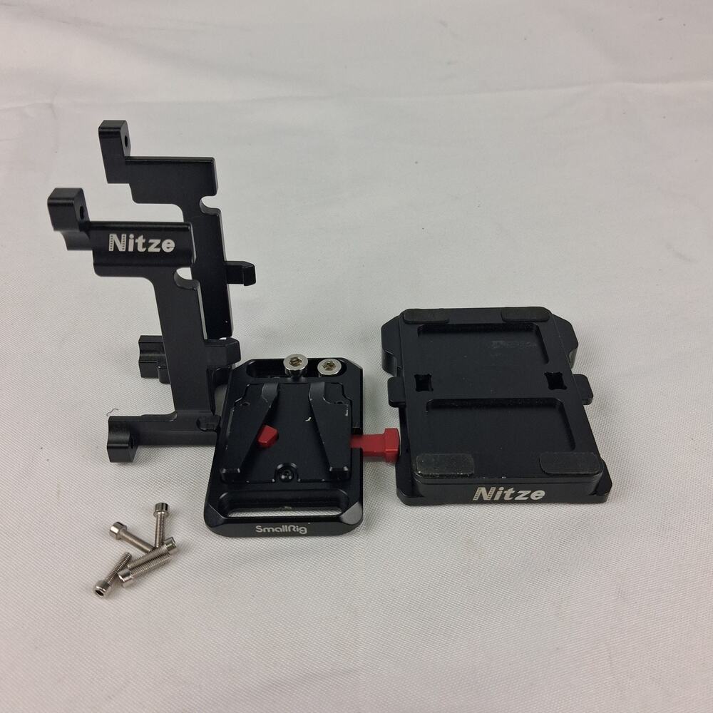 Nitze ZCam V-Mount QR Adapter & SmallRig Mini V-Lock Plate Rig Kit